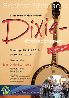 Banner Dixie-Frühschoppen im Seefest Steinberg